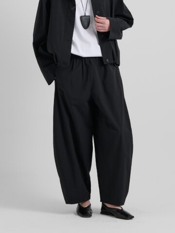 MINIMAL BALLOON BANDING PANTS -BLACK