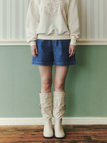 [4/24 예약배송] 베이직 데님 쇼츠 / 인디고
