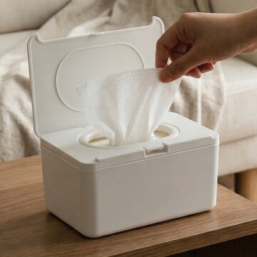 HICKIES 완벽 이중밀폐 위생보관 에어 디펜서 원터치 물티슈 케이스