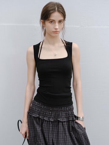 4/28 예약배송_TG_Scoop neck sleeveless top_2color