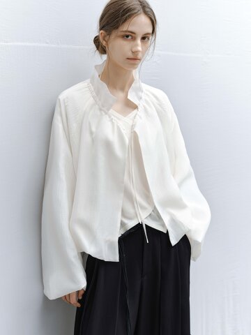 4/28 예약배송_TG_String puff sleeve jacket_2color