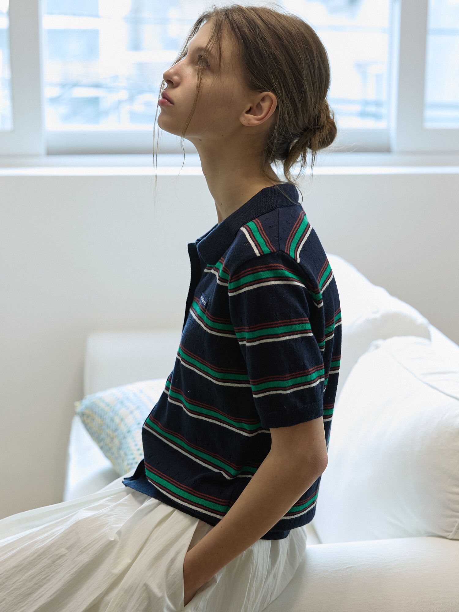 Multi stripe knit Navy