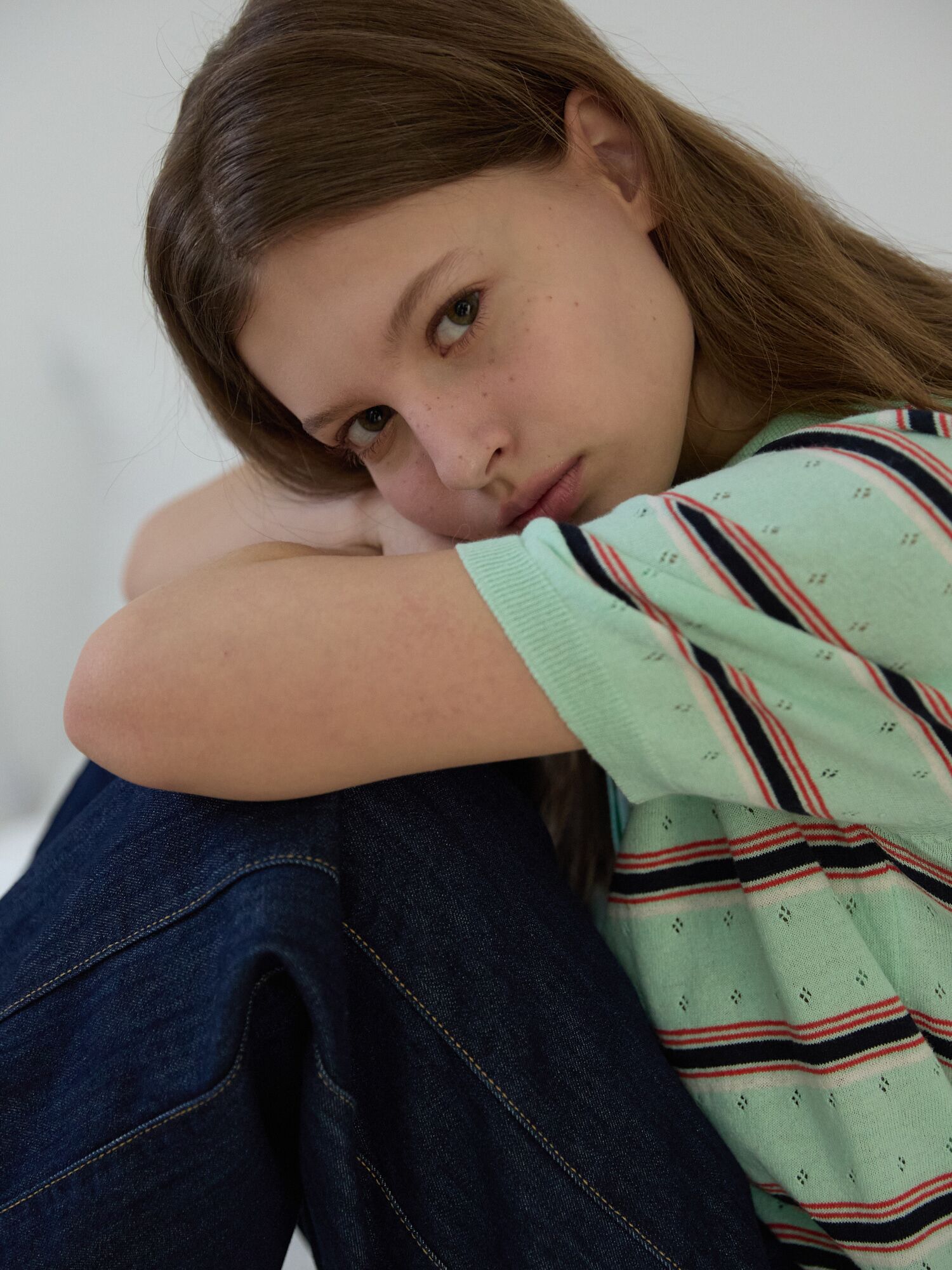 Multi stripe knit Mint