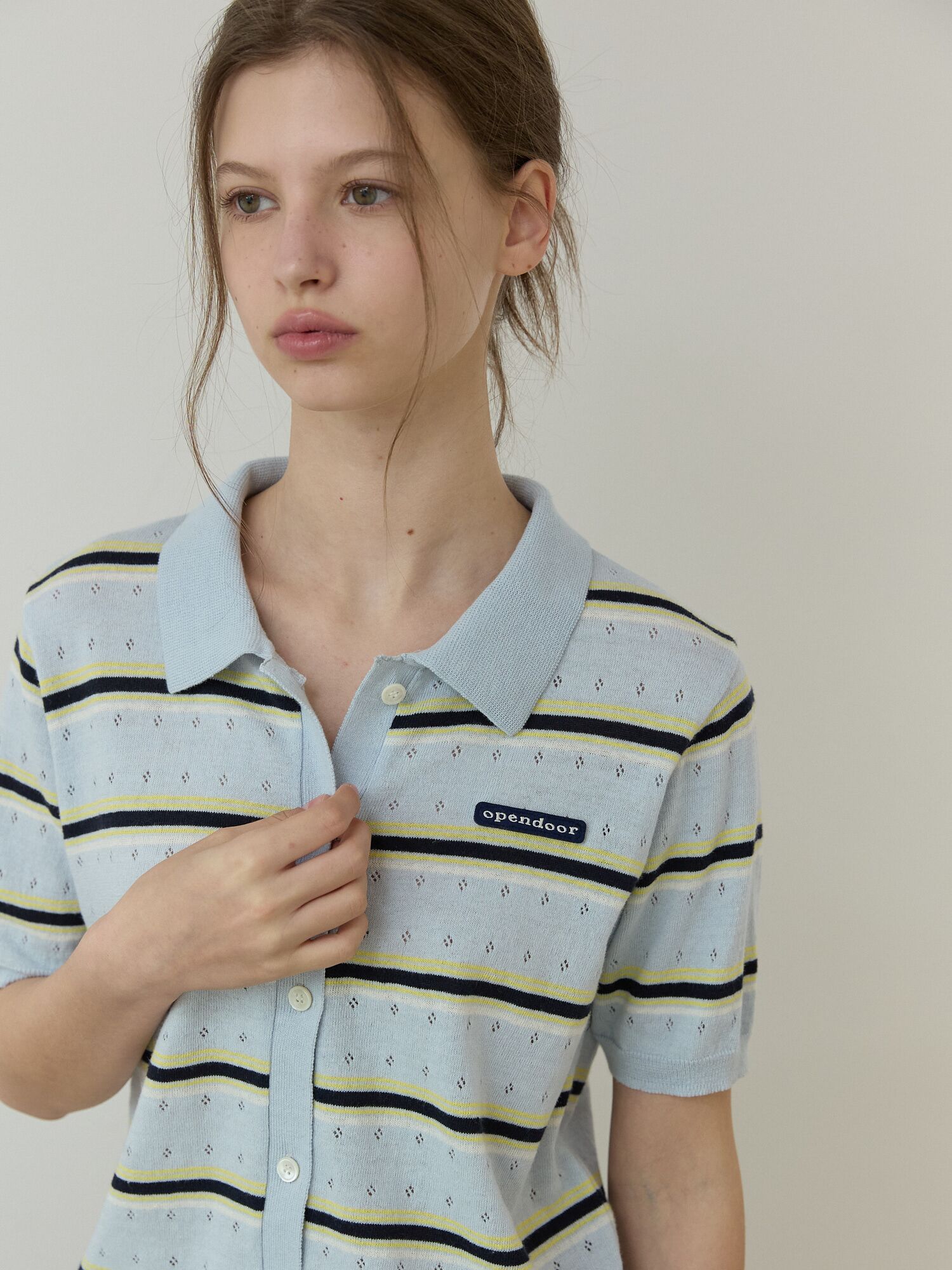 Multi stripe knit Blue