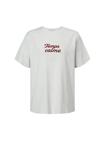 벨벳 텍스처 레터링 티셔츠 