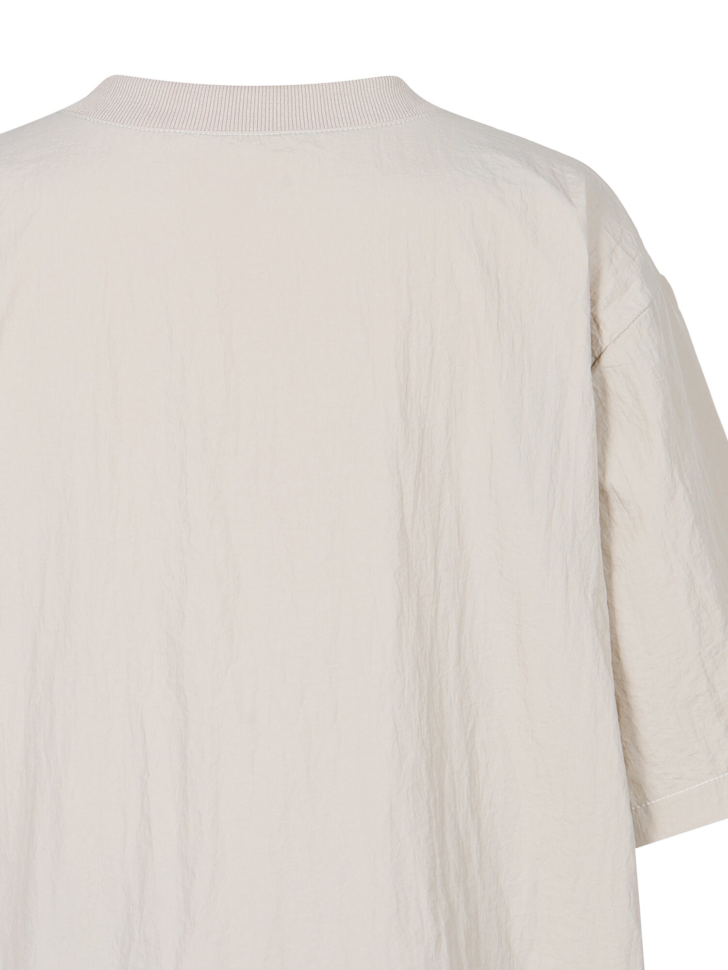 크링클 브이넥 나일론 투피스 (BEIGE)