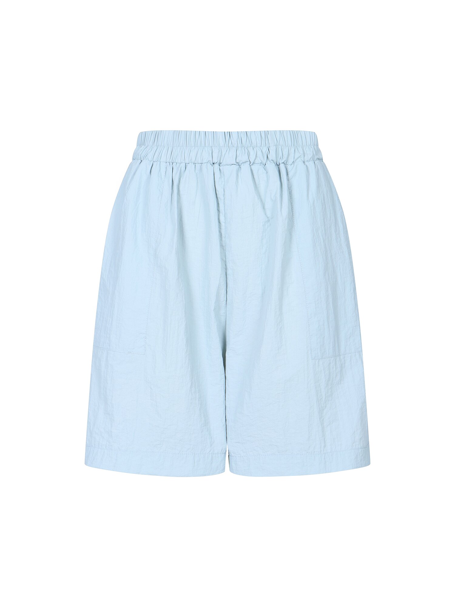 프린팅 후드넥 나일론 투피스 (LIGHT BLUE)