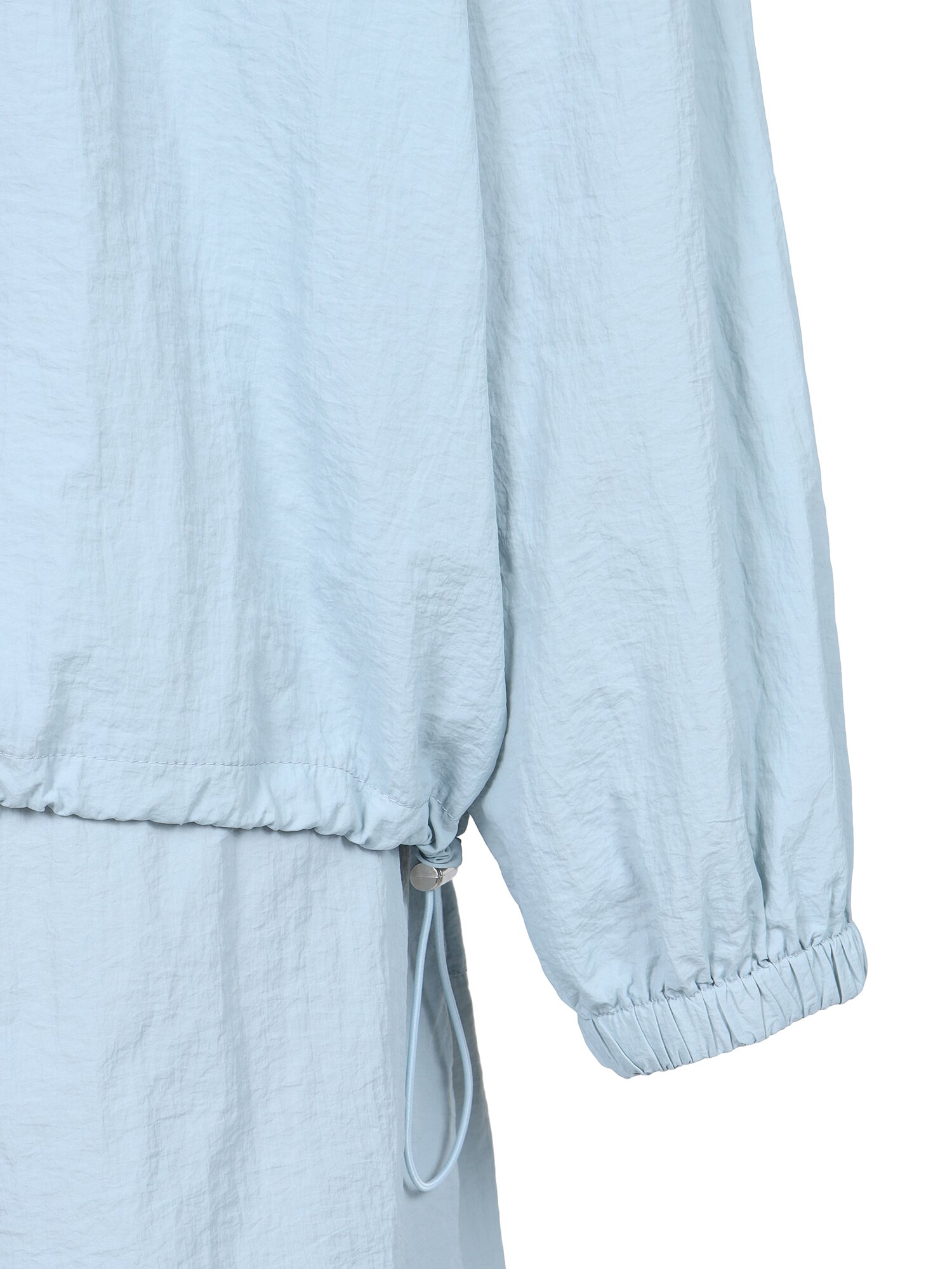 프린팅 후드넥 나일론 투피스 (LIGHT BLUE)