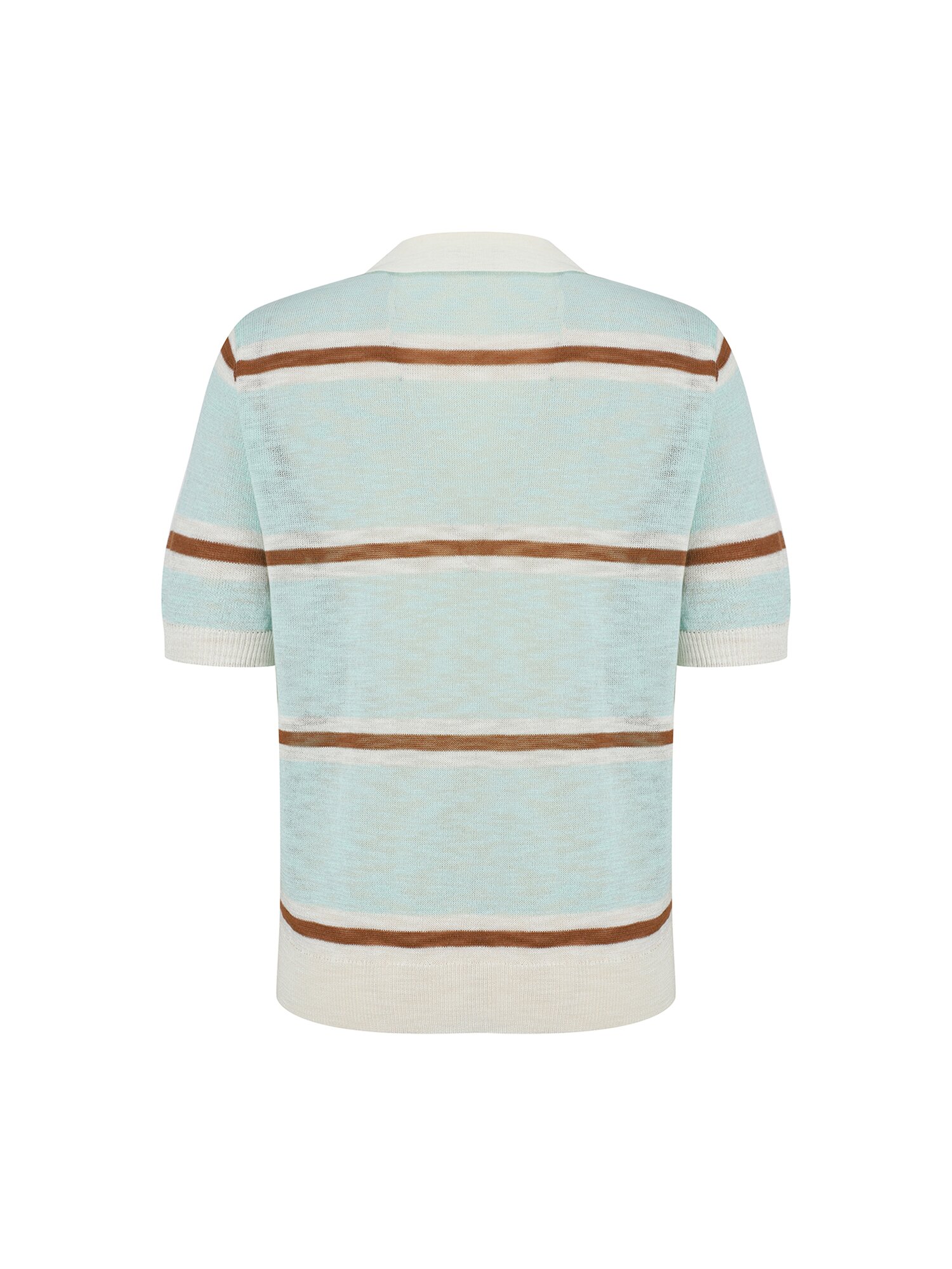 멀티 스트라이프 칼라 풀오버 니트 (MINT)