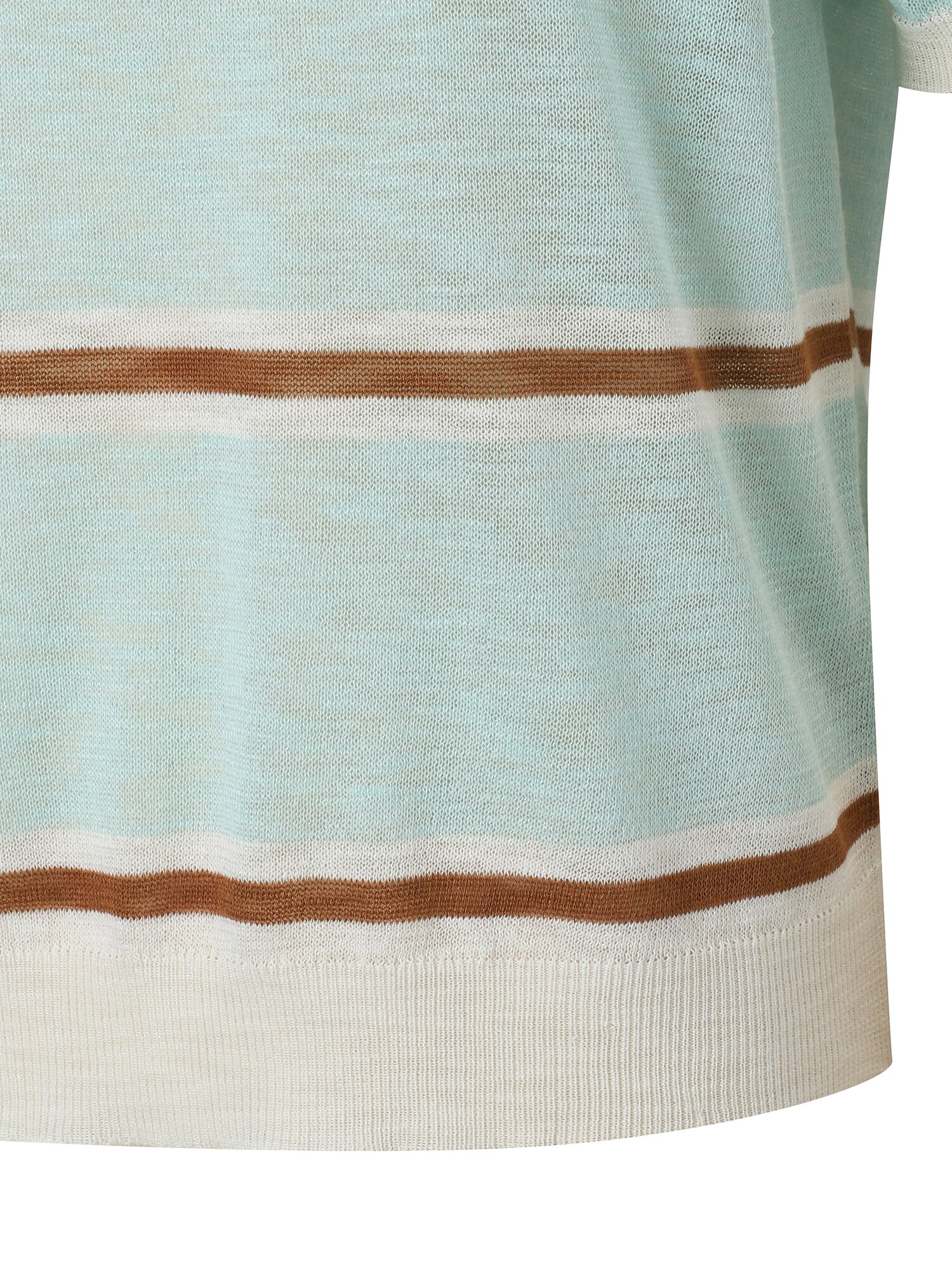 멀티 스트라이프 칼라 풀오버 니트 (MINT)