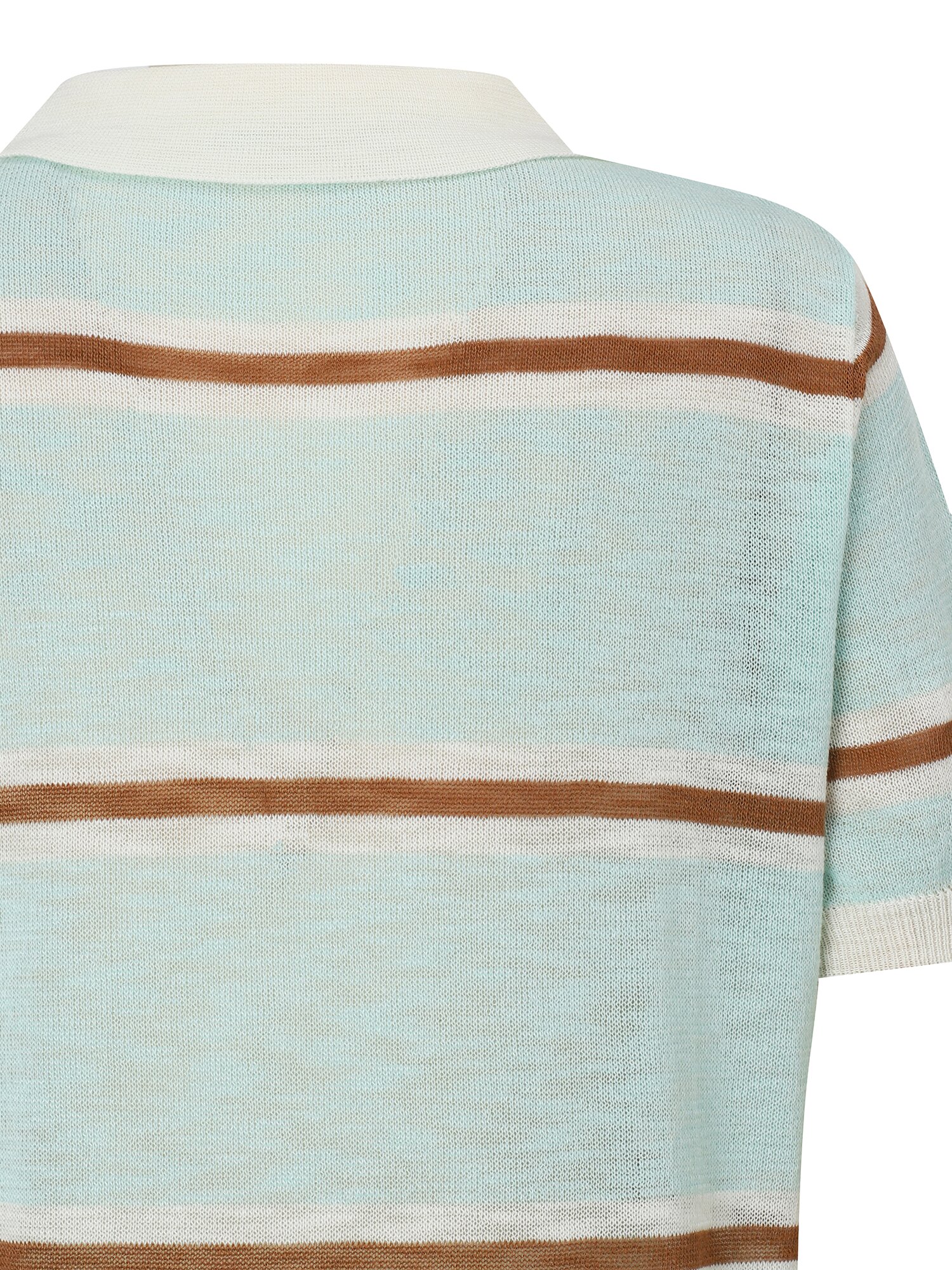 멀티 스트라이프 칼라 풀오버 니트 (MINT)