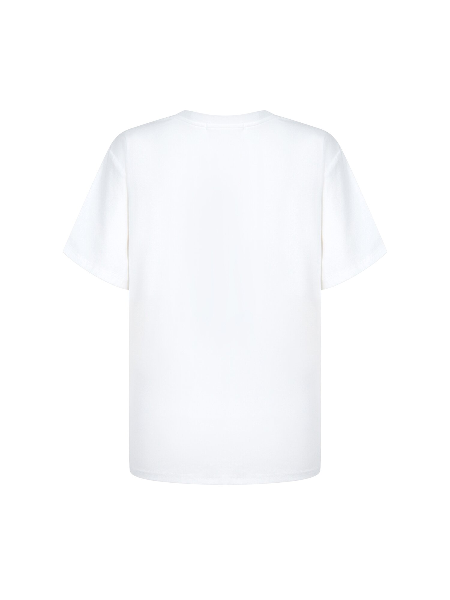 벨벳 텍스처 레터링 티셔츠 (WHITE)