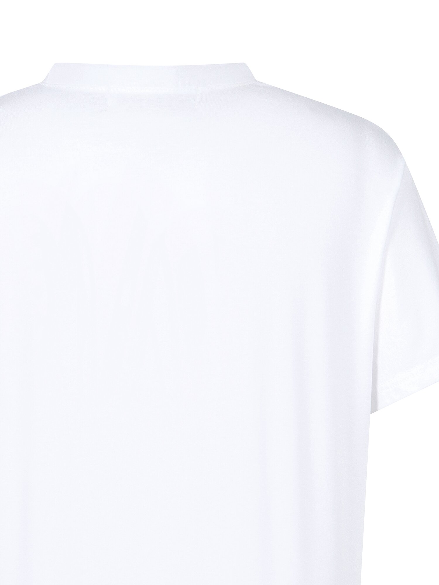 스판 레터링 라운드넥 티셔츠 (BLUE)