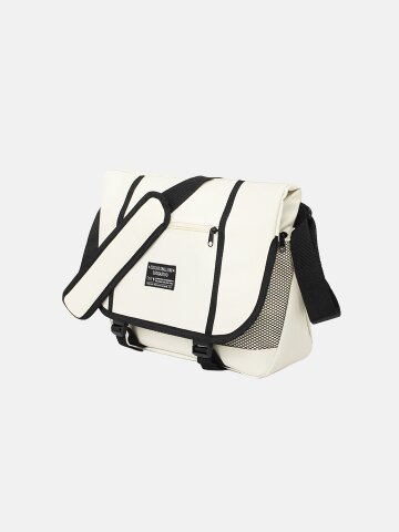 남성 데일리 캐주얼 덮개 스퀘어 숄더 심플 학생 크로스백 BJE077