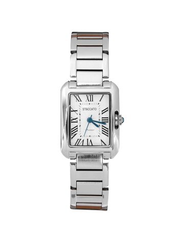 남자 메탈 실버 손목시계 스퀘어 아날로그 시계 BDCY010