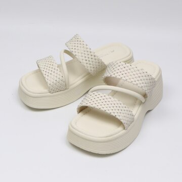 [썸머]갓디엘 스트랩 키높이 통굽 슬리퍼(H130J813)