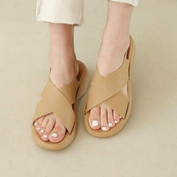 [썸머]포나 크로스 스트랩 PVC 샌들(H130J663)