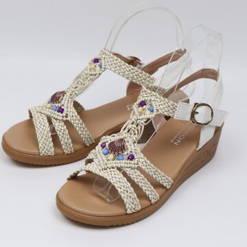 [썸머]세티어 키높이 쥬얼리 스트랩 샌들(H130J767)