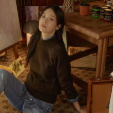 [엔니튜드] 캐시블렌드 모크넥_브라운