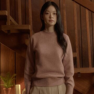 [엔니튜드] 캐시블렌드 모크넥_핑크