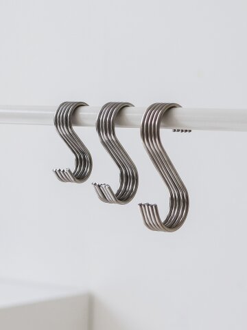 스테인리스 다용도 후크 S자 고리 5p