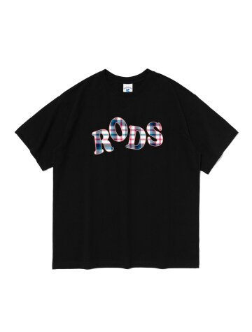 RODS 체크 로고 반팔티 (블랙)