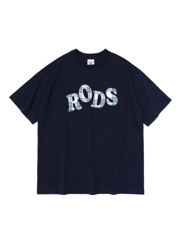 RODS 체크 로고 반팔티 (네이비)