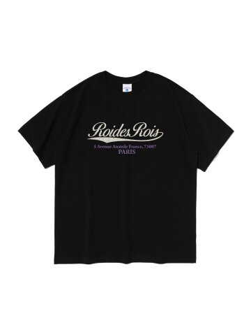 파리 스크립트 로고 반팔티 (블랙)