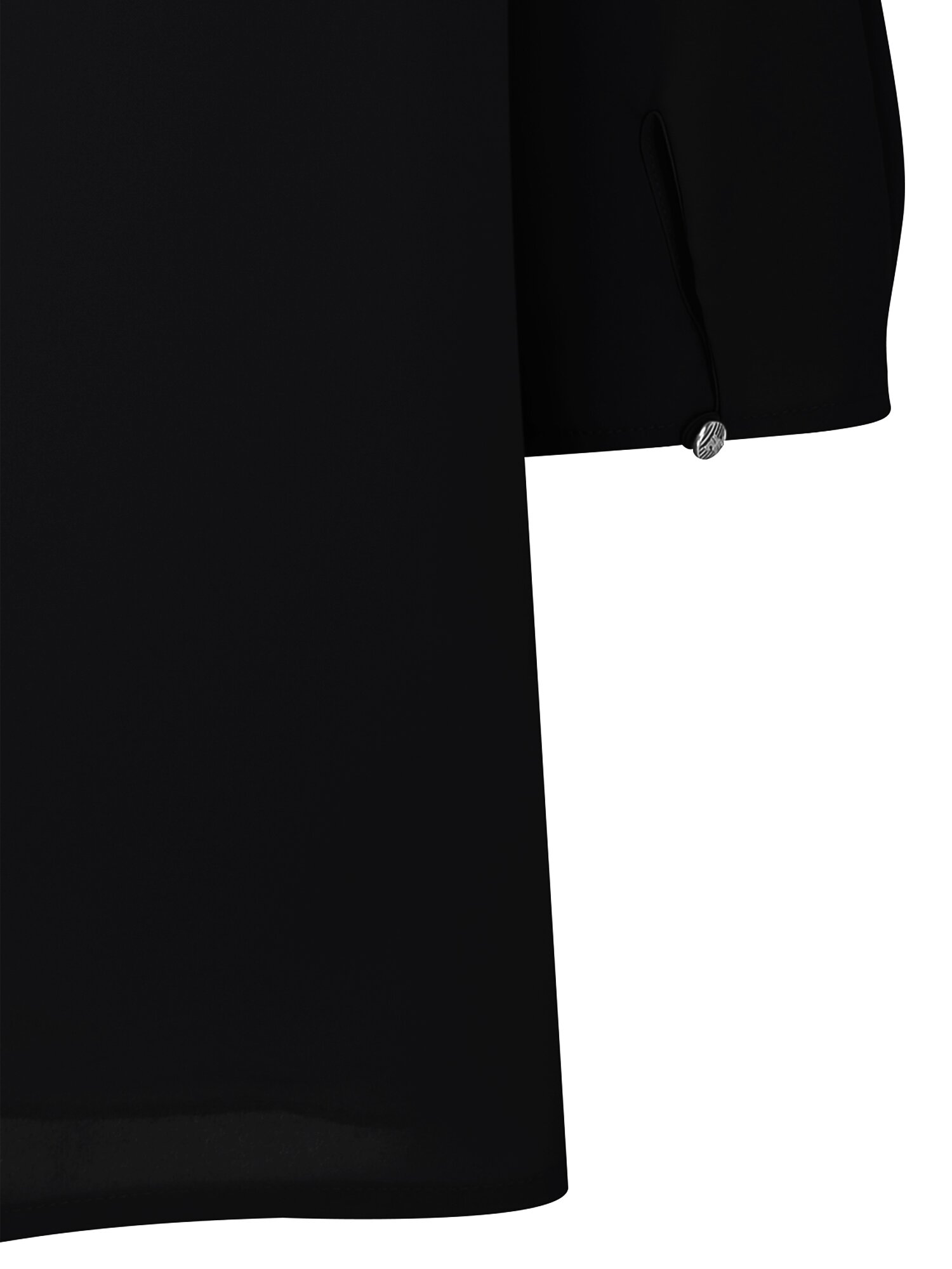 숄더 턱 라운드넥 블라우스 (BLACK)