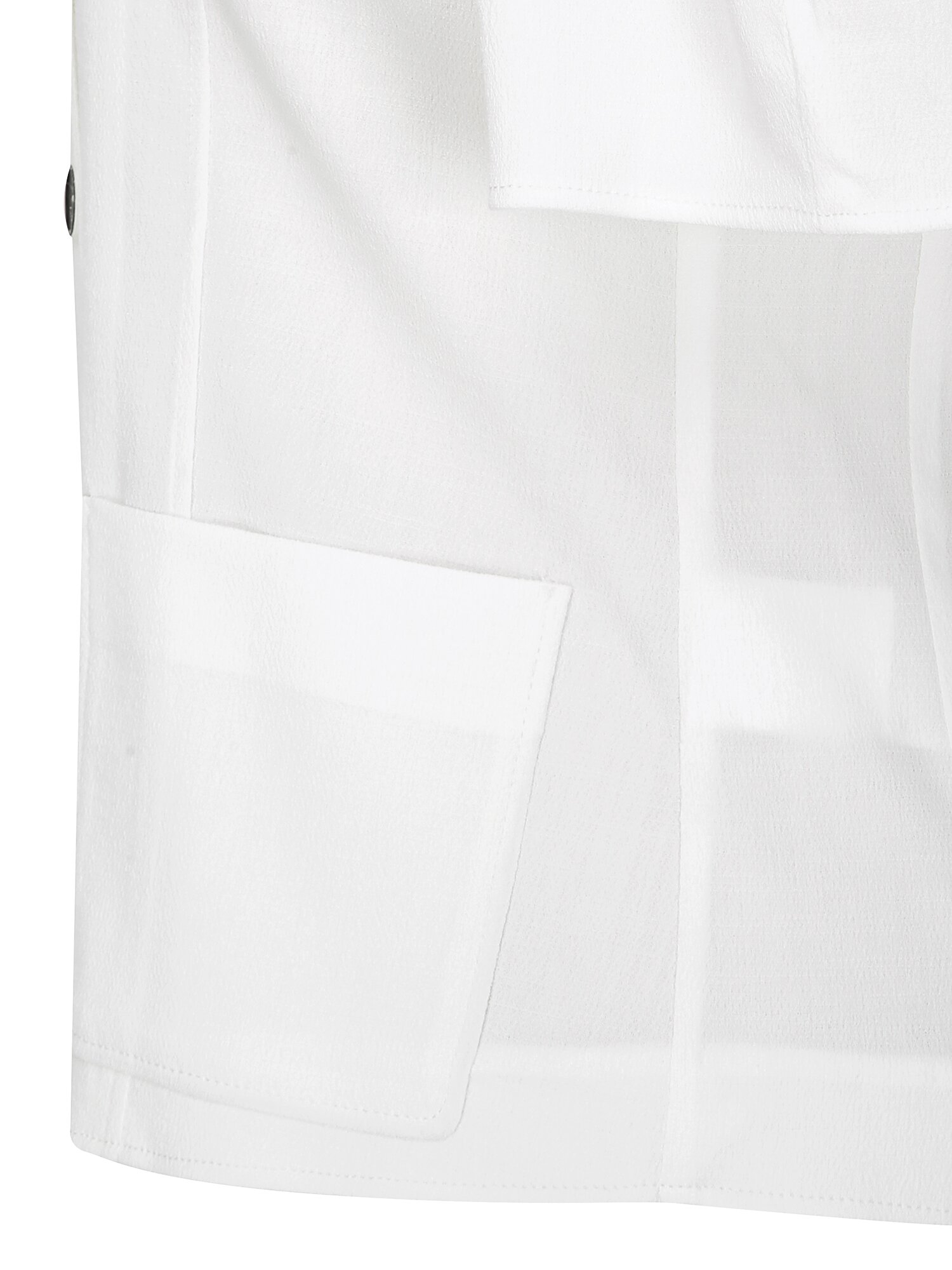 포켓 하프 슬리브 라운드넥 재킷 (WHITE)