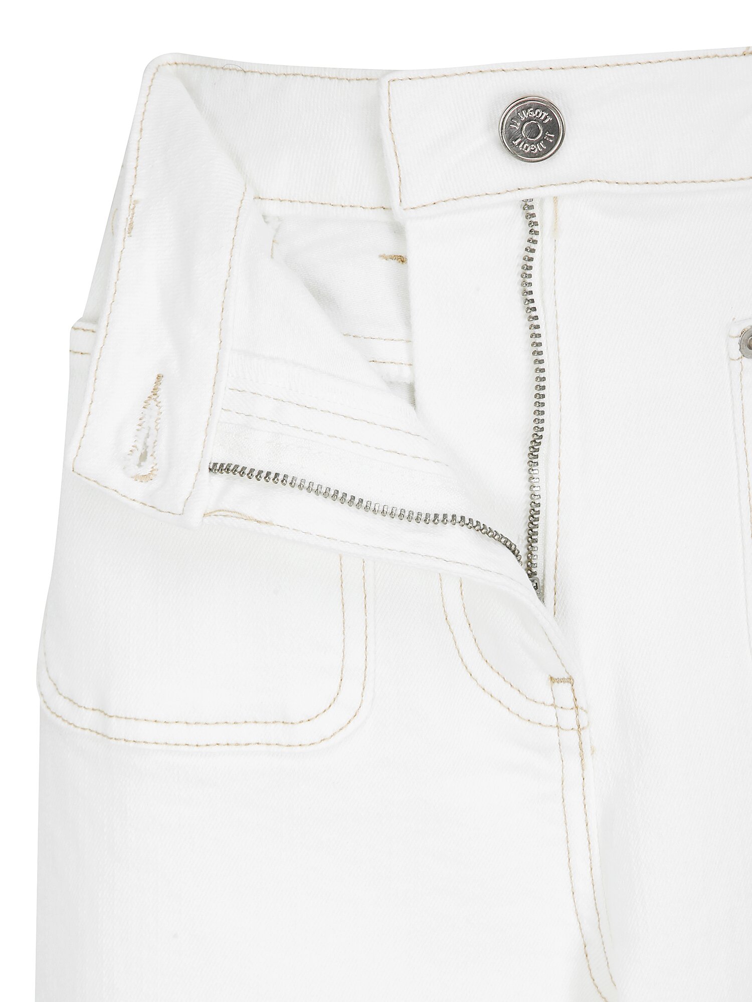 패치 포켓 일자핏 데님 팬츠 (WHITE)
