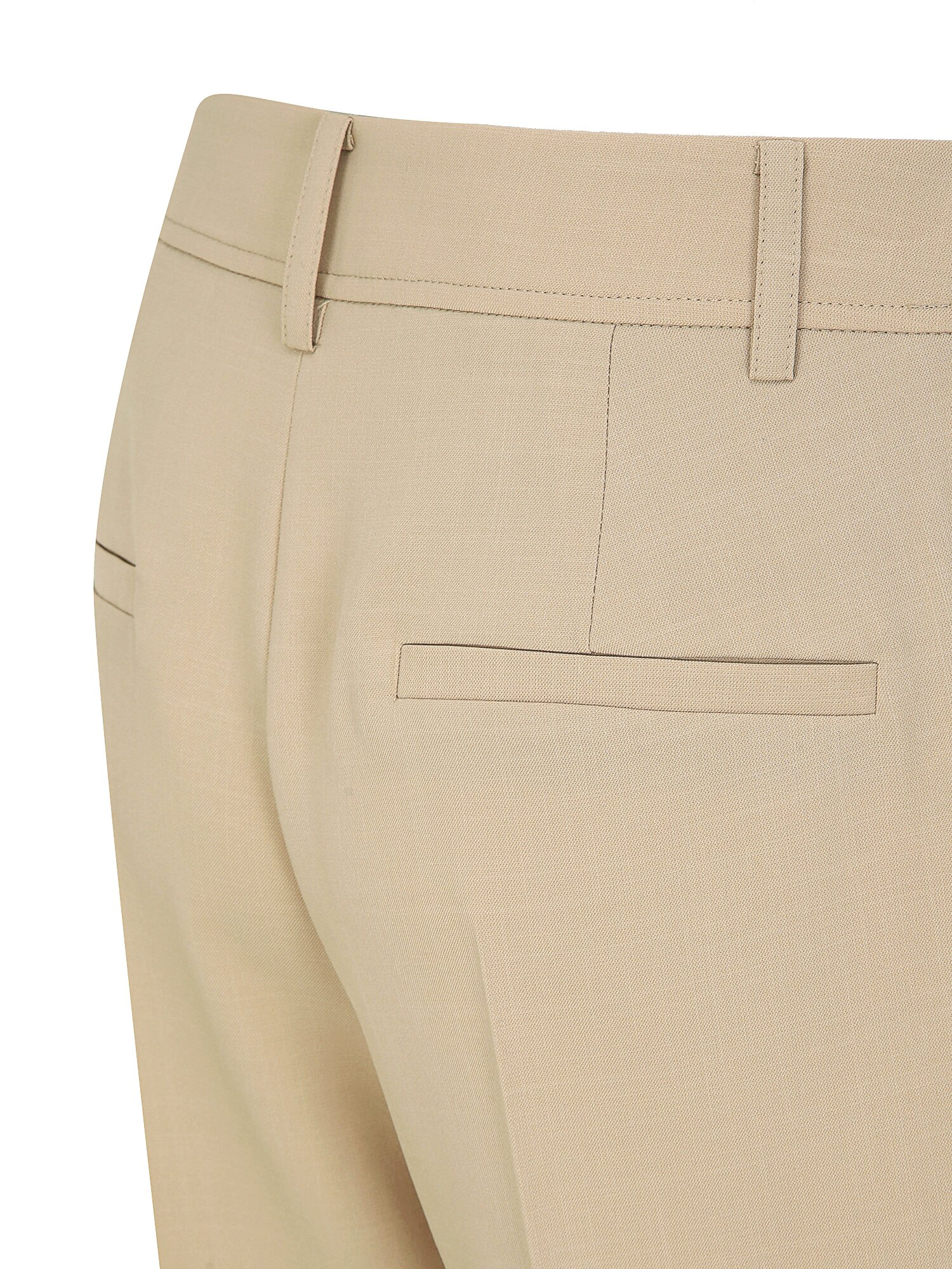 히든 버튼 슬림 부츠컷 팬츠 (BEIGE)