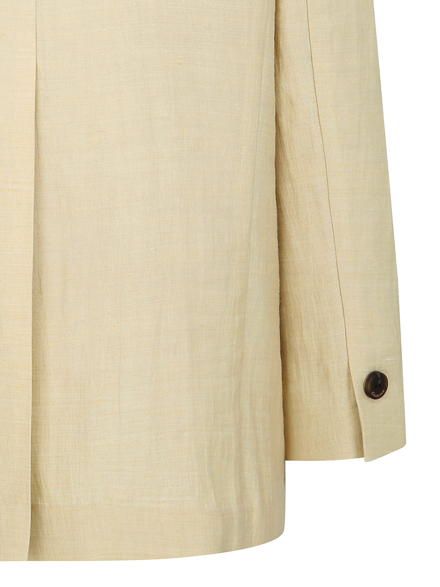 린넨 백 슬릿 테일러드 오픈 재킷 (BEIGE)