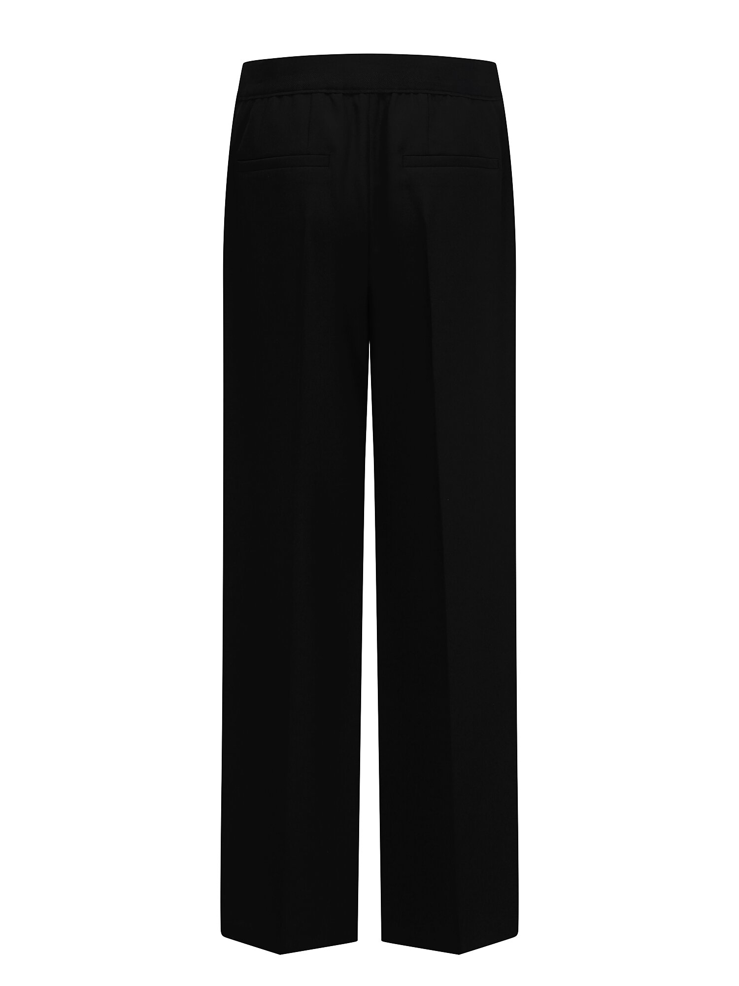 미니멀 백 밴딩 일자핏 팬츠 (BLACK)