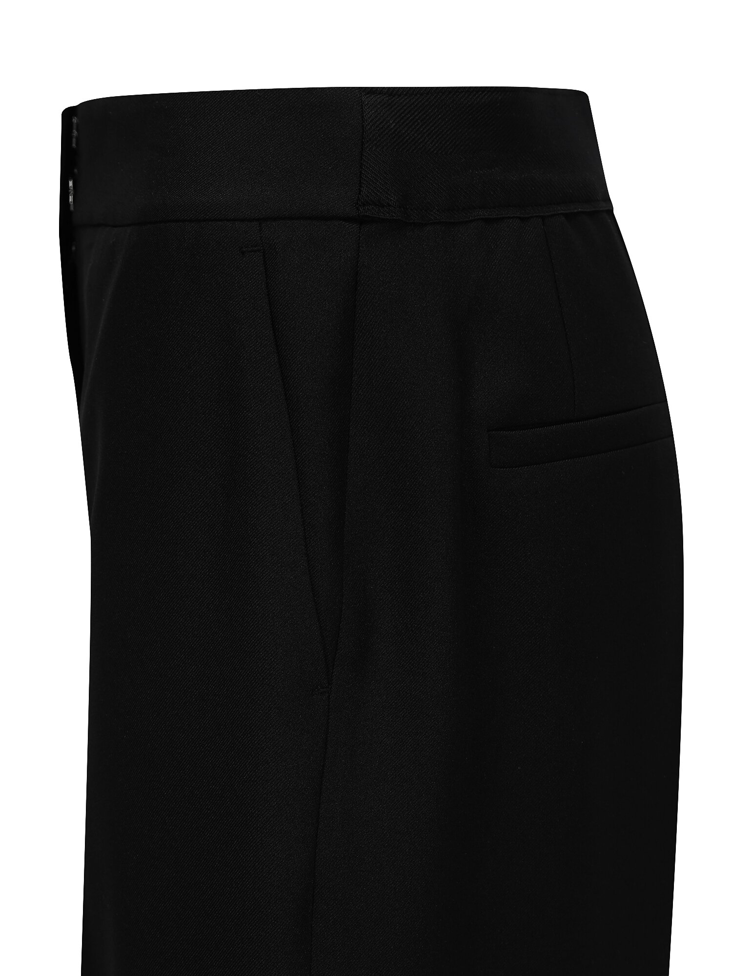 미니멀 백 밴딩 일자핏 팬츠 (BLACK)