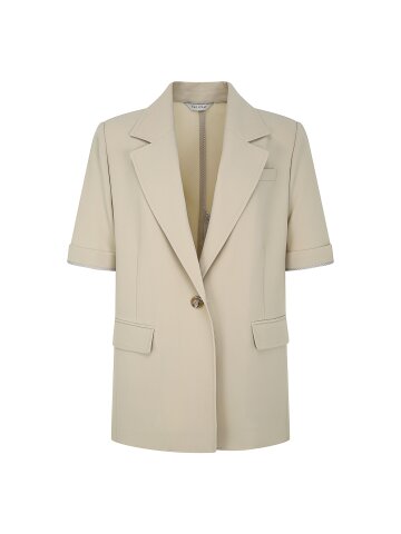 백 슬릿 테일러드 원버튼 재킷 