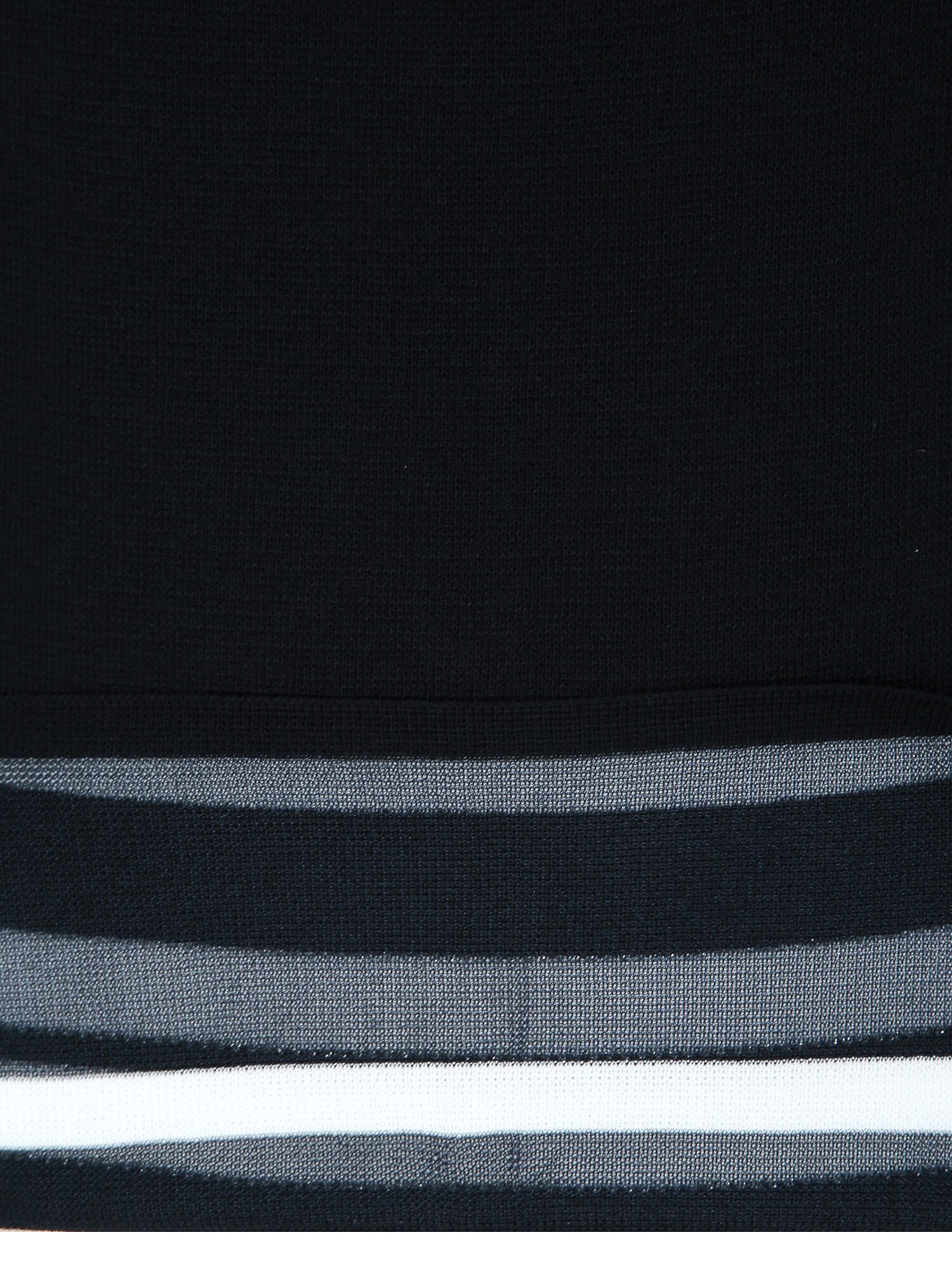 스트라이프 배색 라운드넥 가디건 (NAVY)