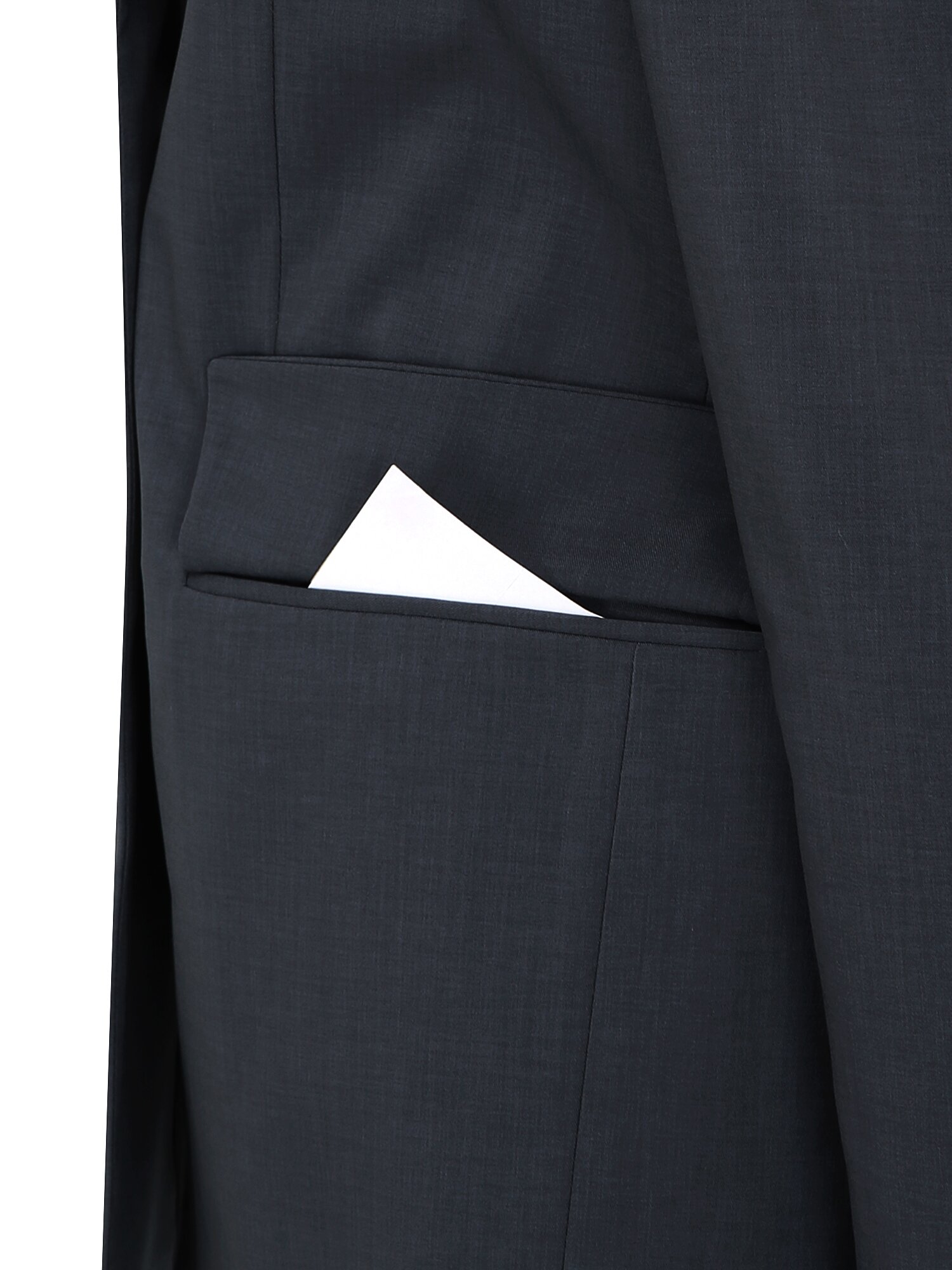 루즈핏 라벨 장식 싱글 재킷 (DARK GREY)