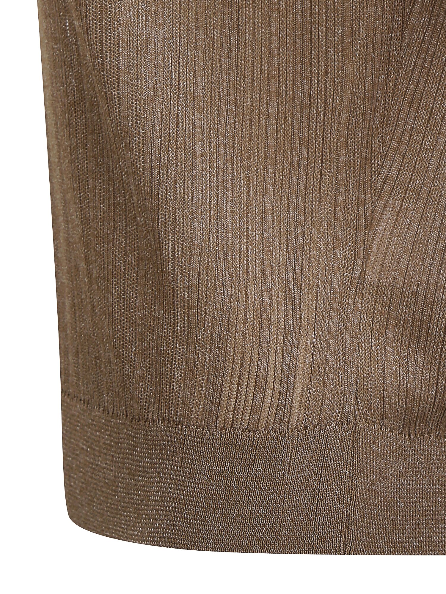 시스루 브이넥 풀오버 니트 (LIGHT BROWN)