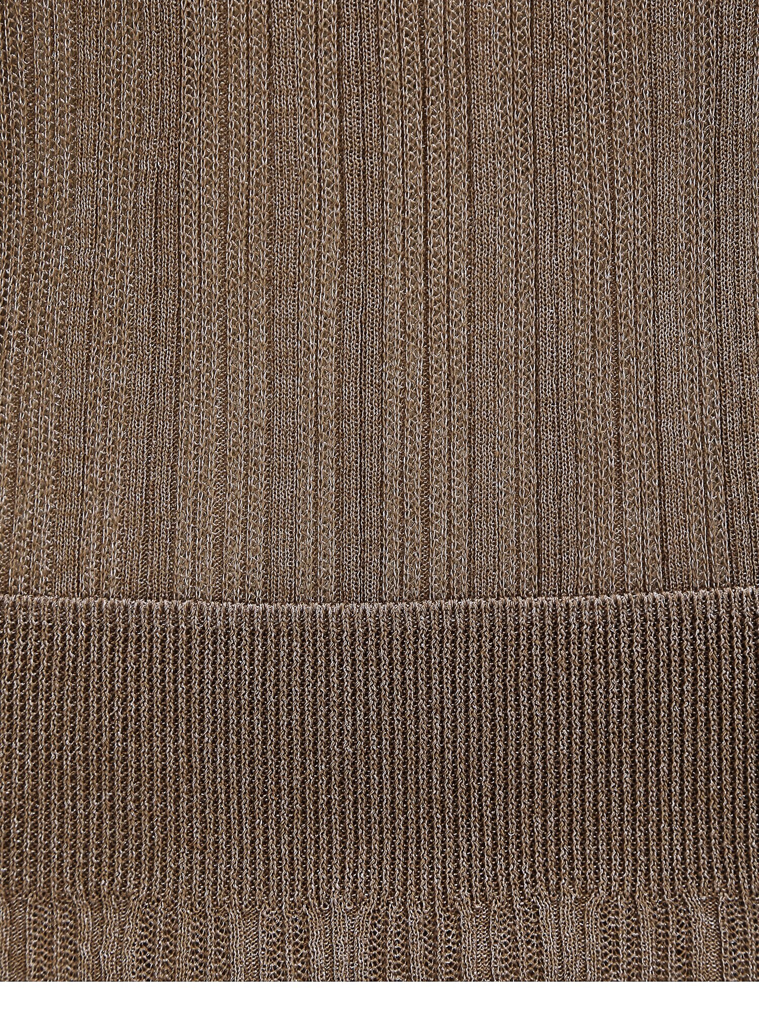 시스루 브이넥 풀오버 니트 (LIGHT BROWN)