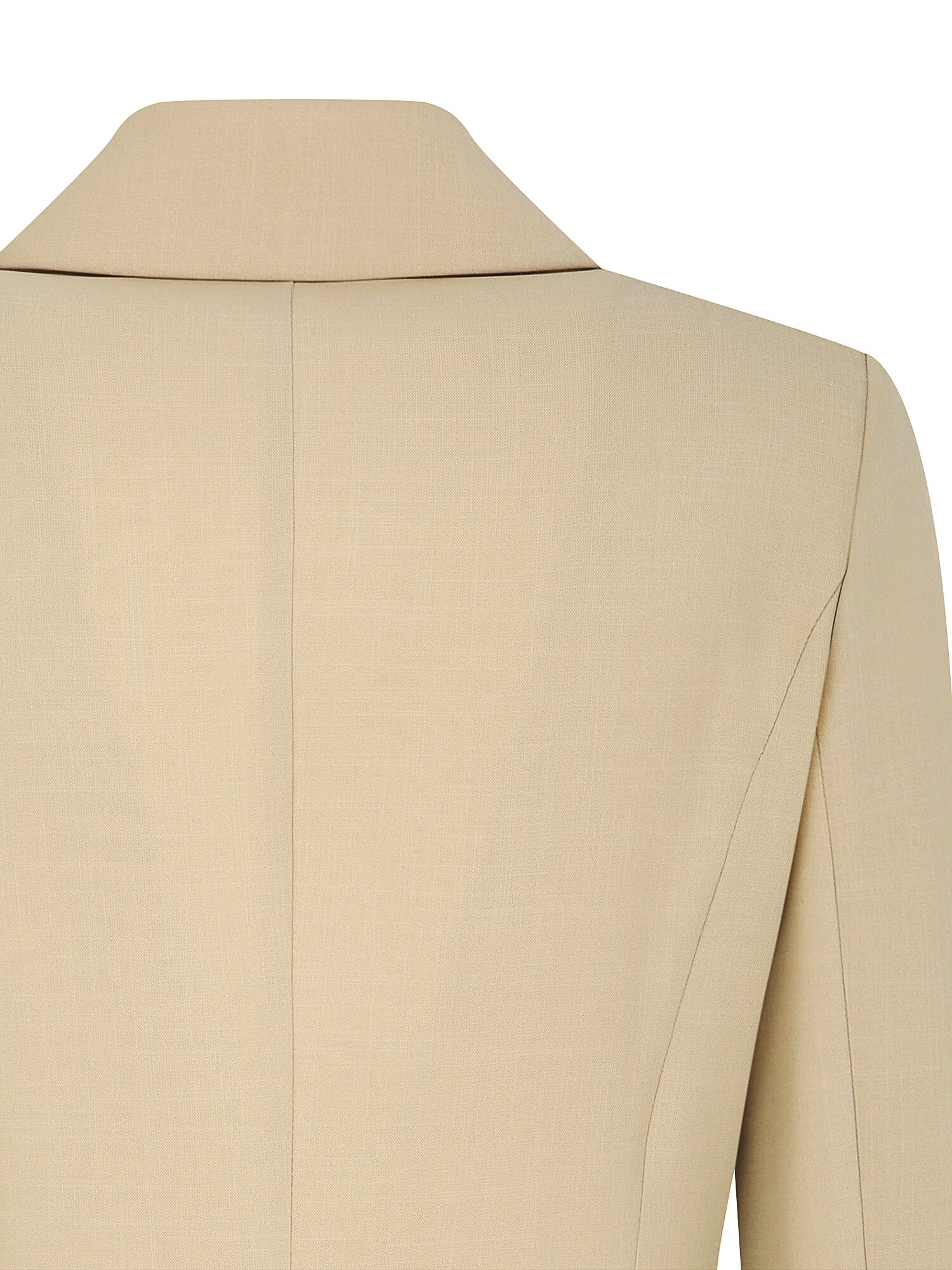 피크드 라펠 더블 원버튼 재킷 (BEIGE)