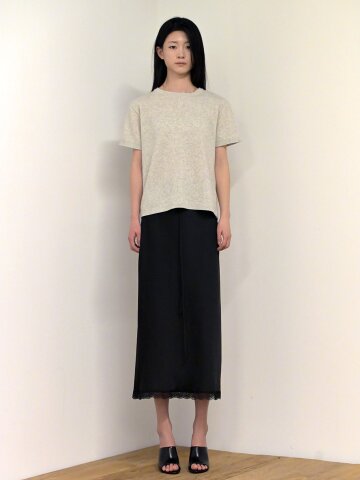 CASHMERE REALAXED HALFSEEVE KNIT