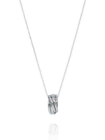 (925 Silver) Trace Loop Necklace