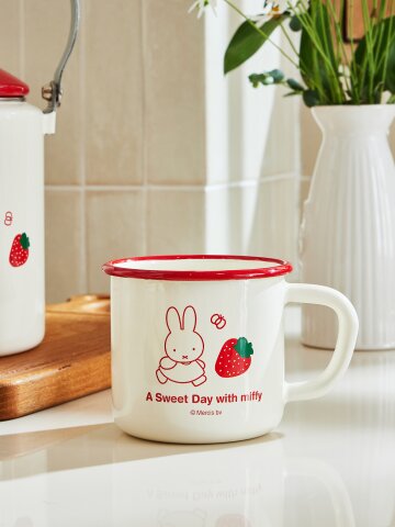 에지리) 스트로베리 미피 법랑 머그 8cm