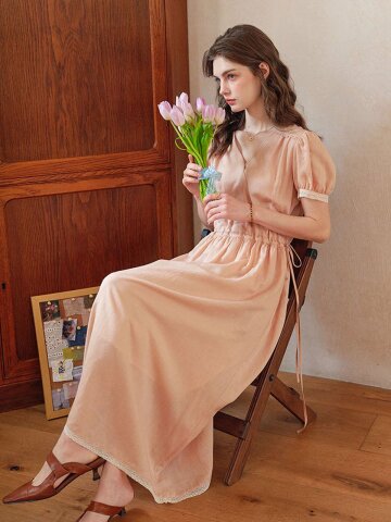 5/7 예약배송_SR_Drawstring waist dress