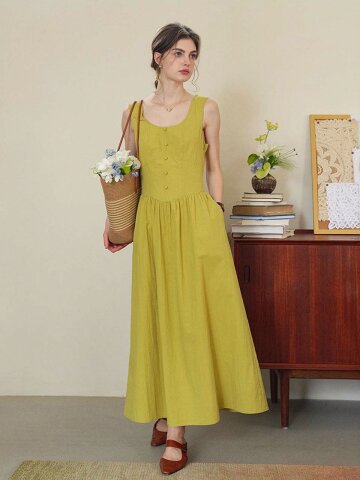 5/7 예약배송_SR_U-neck camisole dress