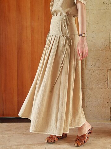 5/7 예약배송_SR_Puff clock french skirt