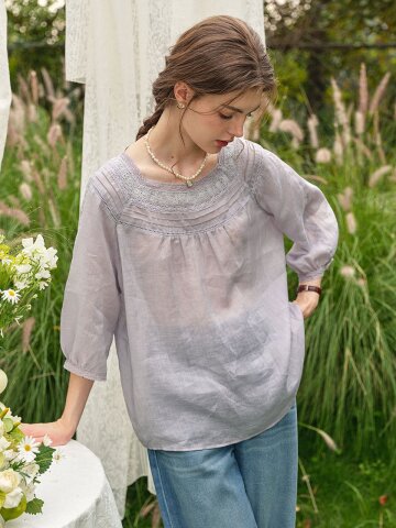 6/1 예약배송_SR_Literary lace square neck top