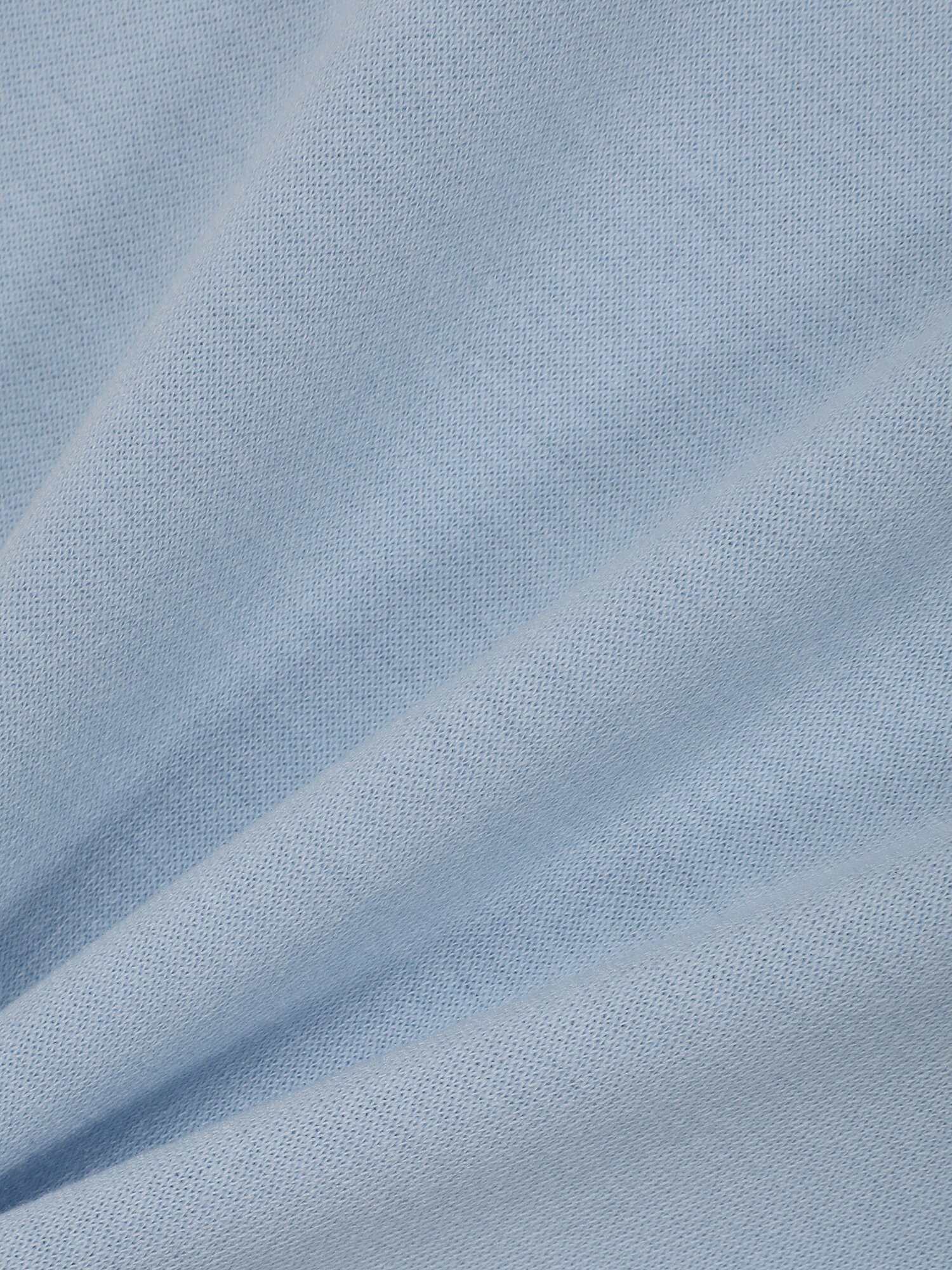 스판 블렌드 자수 라운드넥 티셔츠 (LIGHT BLUE)