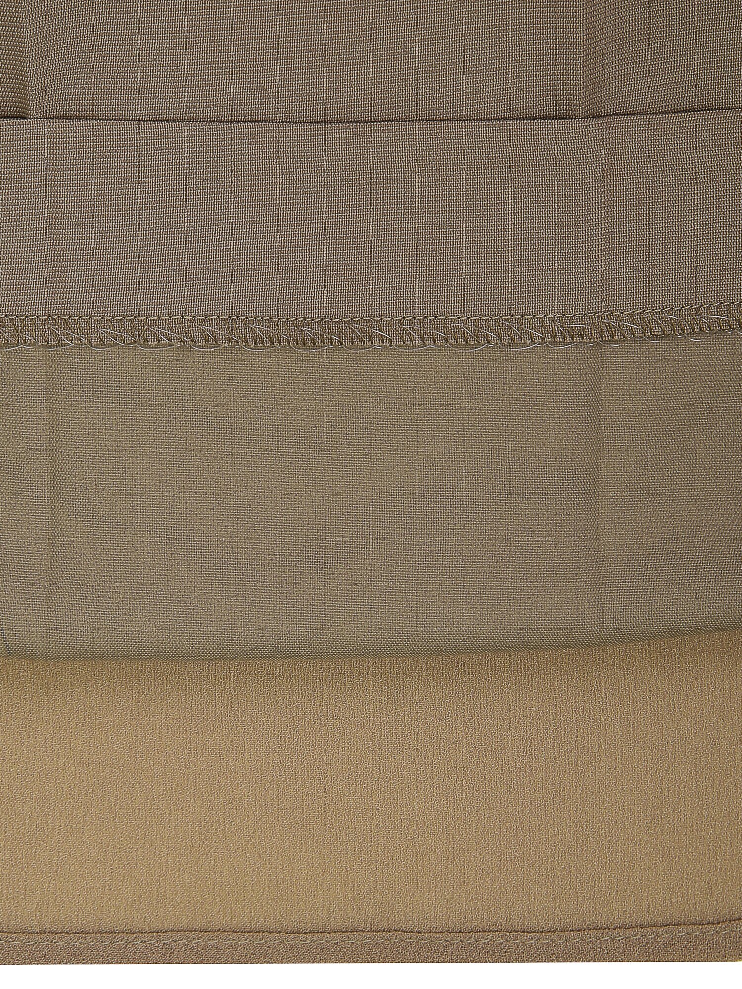 언밸런스 플리츠 미디 스커트 (LIGHT BROWN)